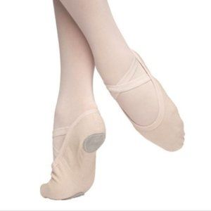 Vivante Stretch Canvas Split Sole Ballet Shoe Pink